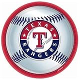 Texas Rangers Baseball - Round Dinner Plates (18 count)