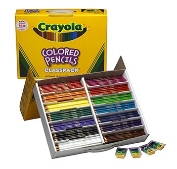 CRAYOLA COLORED PENCILS 462 CT-image