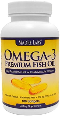 Well Wisdom, ImmunoPro, The Finest Biologically Active Non-Denatured Whey Protein, Natural, 10.6 oz (300 g), Madre Labs, Omega-3 Premium Fish Oil, 180 mg EPA/120 mg DHA, 100 Softgels
