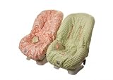 TODDLER CAR SEAT COVER CREAMSICLE SWIRL & SAGE MINKY DOT