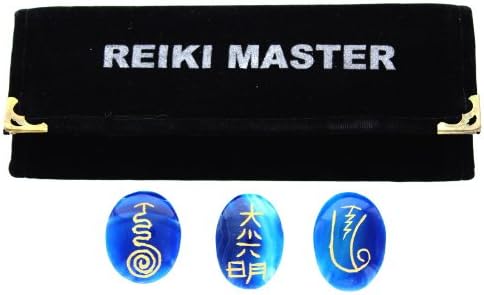 Reiki Master Blue Onyx Oval Shape Size: 30-40mm
