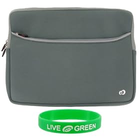 Sony VAIO VGN-NW160J/S 15.5-Inch Laptop Sleeve Case - Dual-Pocket Grey