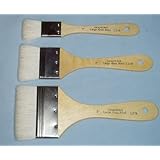3 Large Area Soft Wash Paint Brushes~gesso, Basecoating