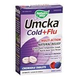 Natures Way Umcka Cold and Flu Chewable, Berry, 20 Count