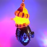 Pack of 4 Kansas City Chiefs 5" Light-Up Snowman Christmas Ornaments