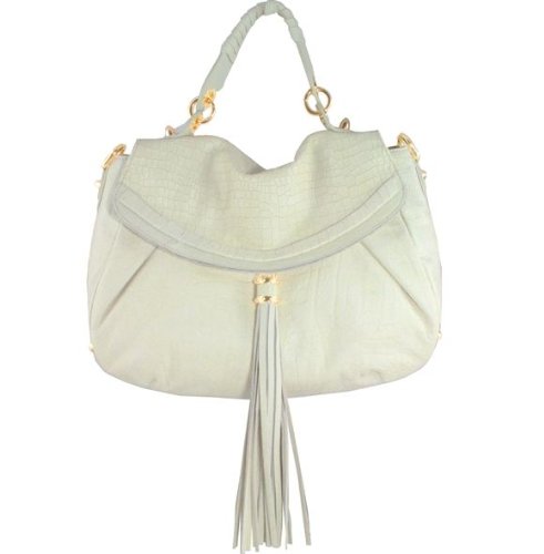 Canyon Shoulder bag in Cloud Croc Leather by CC Skye