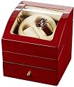 Auer Accessories Ares 721C Watch Winder For 2 Watches Cherry