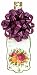 CR Gibson Old Country Roses Holiday Jumbo Tag With Bow (Pack of 6)