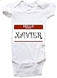 HELLO MY NAME IS XAVIER - Name-series - White Or Blue Onesie / Baby T-shirt