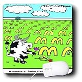 Londons Times Offbeat Cartoons Cows - Bovine Memorial Cemetery Gifts - Mouse Pads