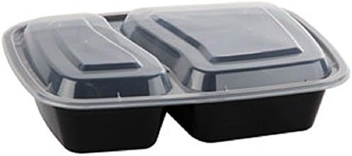 Bento Box Food Container. Do you have leftovers? Do you prepare meals ahead of time, weekly? Do you freeze food? Do you take lunch to work? Does your child take lunch to school? This the perfect container for that! Take Out Food-To-Go Reusable 2 Compartment with Tight Seal No Leak Lid Tray, Divided Plate, Bento Box, Lunch Tray with Tight No Leak Cover, Microwave, Dishwasher Freezer Safe, Perfect for Heating Food in Microwave, Freezing Food and Storing in Freezer, 10-Pack Set