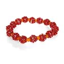 Glass Beads Burgundy Bracelet "On the Ball" -Fair Trade Gifts