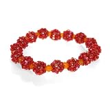 Glass Beads Burgundy Bracelet 