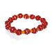 Glass Beads Burgundy Bracelet 