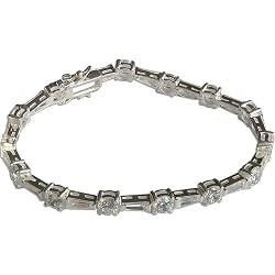 Indian Bracelet Sterling Silver Multi Gemstone Jewelry 8 inches (brclt226)
