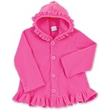 Chez Ami by Patsy Aiken Designs Girls Fleece Hooded Jacket Peony