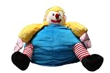 Kinzler K-11264/99 Kindersitzsack ""Clown"" 60 x 80 cm, ca. 200 Liter Polystyrolk&uuml;gelchen, bunt