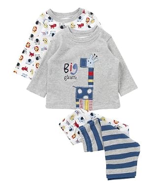 Boys Giraffe Pyjamas - 2pk
