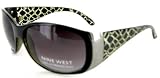 Women's Nine West Black Snake Skin Texture Sunglasses