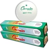 Champion Sports One Dozen Table Tennis Balls, One Star Ping Pong Balls [2 boxes of 6 balls each]