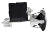 Jewelry : Black CZ 1 1/4 Carat Size Princess Cut Sterling Silver Stud Earrings