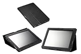 MoKo(TM) Folding Cover Case With Stand For Asus Eee Pad Transformer PRIME TF201 Tablet, BLACK