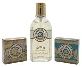 Lavande Royale by Roger & Gallet 3 Piece Set Includes: 3.4 oz Eau de Colonge Spray + 2 Soaps (Almond Blossom and Wild Mint)