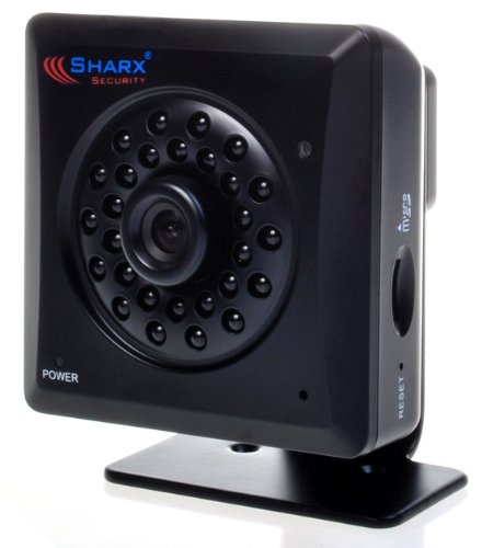 Sharx Security VIPcella-IR SCNC2700P Wired PoE IP network camera with MicroSD DVR and True Day/Night vision