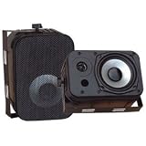 Pyle Home PDWR40B 5.25-Inch Indoor/Outdoor Waterproof Speakers (Black)