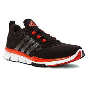 adidas Performance Men's Speed Trainer 2 Training Shoe, Black/Carbon Metallic/Collegiate Orange, 6.5 M US