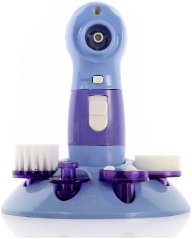 4 in1 Face Care Skin Pore Facial Cleaner Blackhead Brush Rotary Scrubber Massage Beauty Massager Machine