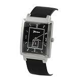 Geneva Platinum Mens Rectangle Face Watch by Geneva