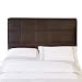 BackDrop Tufted Faux Leather King Headboard, Chocolate