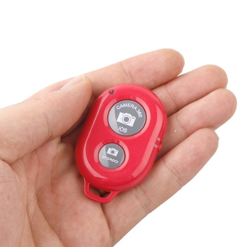 MOSTOP Fashion New Mobile phone bluetooth autodyne artifact,Android,IOS general, wireless bluetooth remote control (Red)