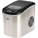 RCA RIC102-Silver Compact Ice Maker, Silver