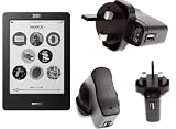 from UltimateAddons UltimateAddons UK 3 Pin USB Mains Charger Plug for Kobo Touch Edition eReader for use with exiting USB Cable