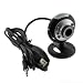 GTMax 8 Mega Pixel USB Webcam with Microphone/Snapshot/6 LED Lights for Laptop/Notebook - Black image 4