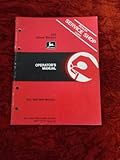 John Deere 524 Snow Blower New Version OEM Tractor OEM Tractor Owners Manual