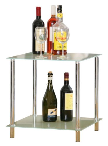 Links 50200200 SINDI Beistelltisch Glas-Metall 45x45x46 cm