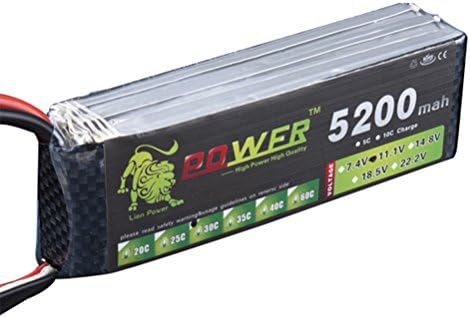 CBSKY® Lion Power 11.1V 5200mAh 30C LiPo Battery BG707 with XT60 Plug