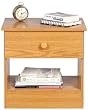 1 Drawer Night Stand In Oak Finish By Prepac Furniture