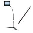 ARTIST PACK 2: SOPORTE para iPAD con BASE al PISO y EXTENSION y PINCEL DUAL STYLUS CAPACITIVO
