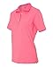 Hanes womens X-Temp Performance Polo Shirt,Neon Pink Heather,Large