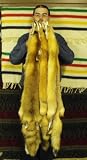 Tanned Red Fox Fur Pelt X Large With Tail And Face