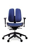 Duorest Alpha 60 Blue Mesh Seat Chair, Fully Loaded Ergonomic Home Office Task Chair
