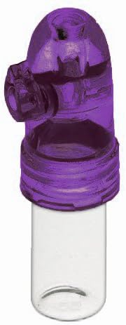 Snuff Bullet Acrylic with Glass Vial - Purple