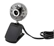 Kinamax WCM-NV13  6-LED Infrared Night-Vision 1.3 MP USB 2.0 Webcam with Audio Microphone