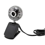 Kinamax WCM-NV13  6-LED Infrared Night-Vision 1.3 MP USB 2.0 Webcam with Audio Microphone