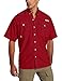 Columbia Men's Bahama II UPF 30 Short Sleeve PFG Fishing Shirt, Beet, Large