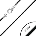 Halskette Kautschuk LKR 23 bk3 2mm Kautschuk-Kette Schwarz Halsband 60 cm